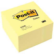 Post-it Haftnotiz Würfel 76 x 76 mm gelb 450 Blatt