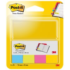 Post-it Pagemarker aus Papier 20 x 38 mm Ultrafarben 4...
