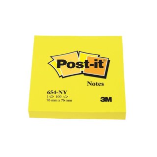 Post-it Haftnotizen 76 x 76 mm neongelb 100 Blatt
