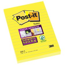 Post-it Haftnotizen Super Sticky Notes 102x152 mm liniert...
