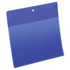 DURABLE Neodym Magnettasche DIN A4 hoch blau 10 Stück