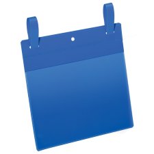 DURABLE Gitterboxtasche mit Lasche A5 quer blau 50 Stück