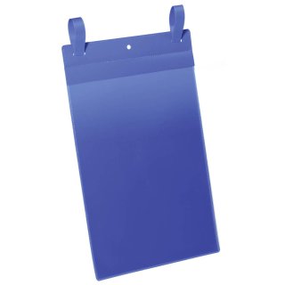 DURABLE Gitterboxtasche mit Lasche A4 hoch blau 50 Stück