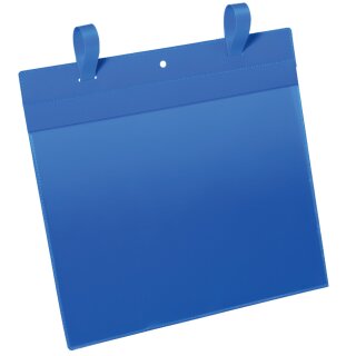 DURABLE Gitterboxtasche mit Lasche A4 quer blau 50 Stück