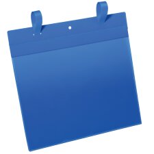 DURABLE Gitterboxtasche mit Lasche A4 quer blau 50...