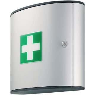 DURABLE FIRST AID BOX M Design Erste Hilfe Kasten silber