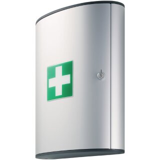 DURABLE FIRST AID SET L Design Erste Hilfe Kasten silber