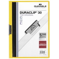 DURABLE Klemmhefter DURACLIP ORIGINAL 30 DIN A4 gelb