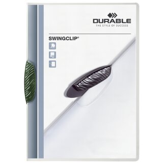 DURABLE Klemmhefter SWINGCLIP DIN A4 Clip grün