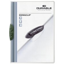 DURABLE Klemmhefter SWINGCLIP DIN A4 Clip grün