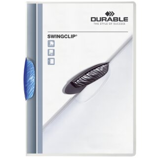 DURABLE Klemmhefter SWINGCLIP DIN A4 Clip blau