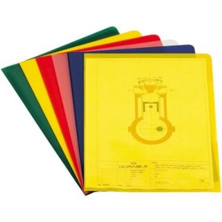 DURABLE STANDARD Sichthülle DIN A4 PP 0,12 mm grün 100 Hüllen