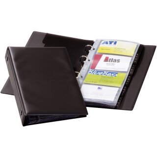 DURABLE Visitenkarten Ringbuch VISIFIX Economy schwarz