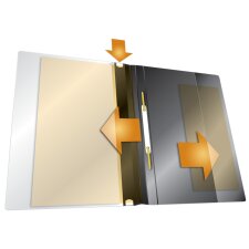 DURABLE Schnellhefter DURAPLUS DIN A4 weiß überbreit