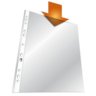 DURABLE STANDARD Prospekthülle DIN A4 PP transparent 0,045 mm 40 Hüllen