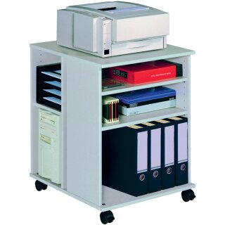 DURABLE Bürowagen "74/59" offen 6 Böden grau (ohne Deko)