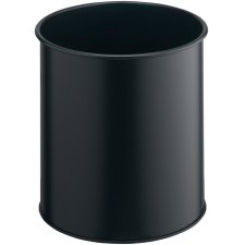 DURABLE Papierkorb METALL rund 15 Liter schwarz