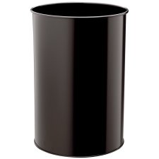 DURABLE Papierkorb METALL rund 30 Liter schwarz