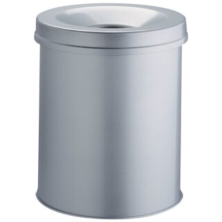 DURABLE Papierkorb SAFE rund 15 Liter grau
