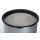 DURABLE Papierkorb METALL mit Ascher rund schwarz