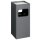 DURABLE Papierkorb METALL mit Ascher 17 Liter anthrazit