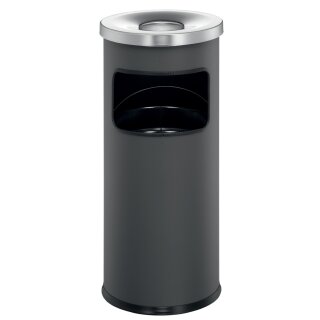DURABLE Papierkorb SAFE mit Ascher 17 Liter anthrazit