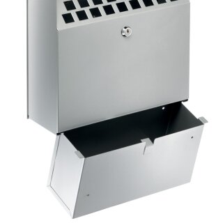 DURABLE Wandascher METALL 4 Liter metallic silber