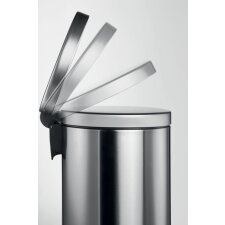 DURABLE Tret Abfalleimer Metall rund 5 Liter anthrazit