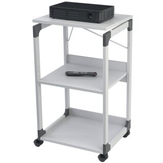 DURABLE Bürowagen SYSTEM für Overhead/Beamer 3 Böden grau