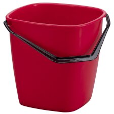 DURABLE Putzeimer BUCKET 9,5 Liter rechteckig rot