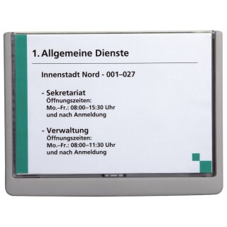 DURABLE Türschild CLICK SIGN DIN A5 graphit