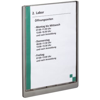DURABLE Türschild CLICK SIGN DIN A4 graphit