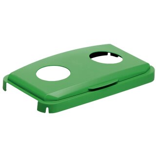 DURABLE Deckel DURABIN LID WITH HOLES 60 rechteckig grün