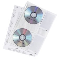 DURABLE CD /DVD Hülle COVER M für 4 CDs PP DIN...