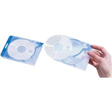 DURABLE CD /DVD Box QUICKFLIP complete zum Abheften 5 Boxen