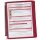 DURABLE Display System VARIO wall 5 Komplett Set rot