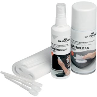 DURABLE Oberflächen und Bildschirm Reinigungs Set