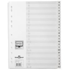 DURABLE Kunststoff Register A-Z A4 24-teilig weiß