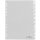 DURABLE Kunststoff Register DIN A4 PP 10-teilig grau