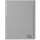 DURABLE Kunststoff Register A4 PP 20-teilig grau blanko