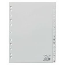 DURABLE Kunststoff Register A-Z A4 PP 20-teilig grau