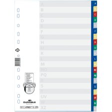 DURABLE Kunststoff Register A-Z A4 PP 20-teilig