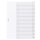 DURABLE Kunststoff Register A4 10-teilig transparent