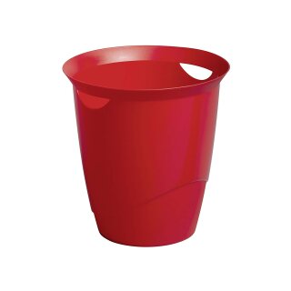 DURABLE Papierkorb TREND 16 Liter rund rot