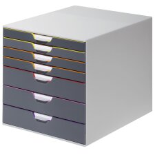 DURABLE Schubladenbox VARICOLOR 7 mit 7 Schubladen grau /...