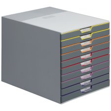 DURABLE Schubladenbox VARICOLOR 10 mit 10 Schubladen