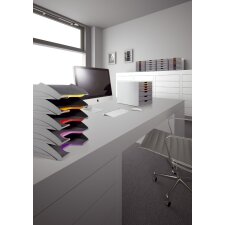 DURABLE Briefablagen Set VARICOLOR grau / farbiger Verlauf 5 Briefablagen