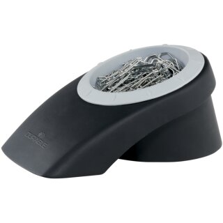 DURABLE Klammern Spender PAPER CLIP BOX VEGAS schwarz / silber