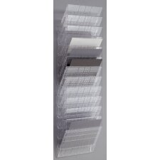 DURABLE Wand Prospekthalter Set "FLEXIBOXX 12" A4 weiß
