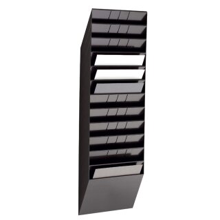 DURABLE Wand Prospekthalter Set "FLEXIBOXX 12" A4 schwarz